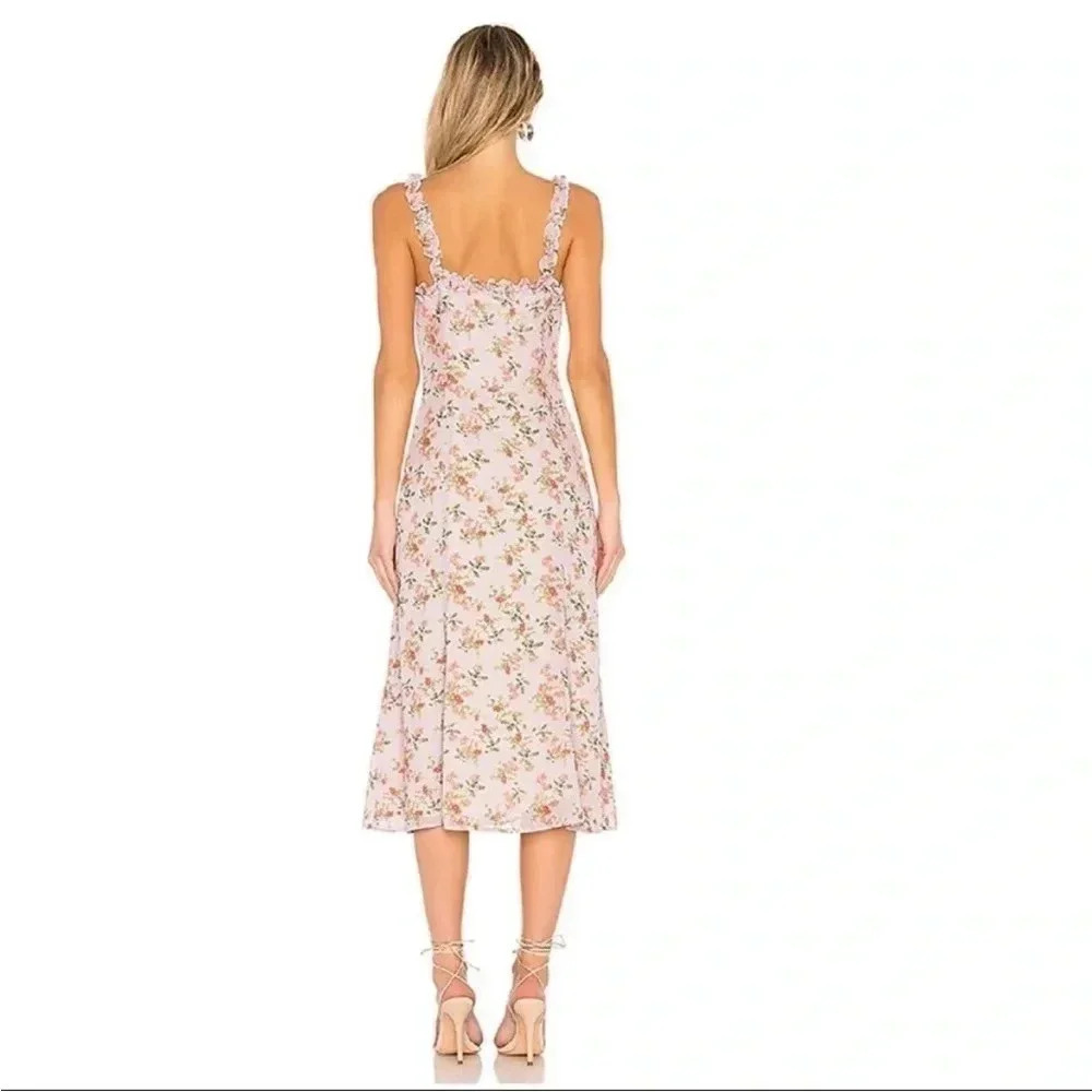 Lovers + Friends floral sun Room ruffle button down midi dress - Picture 12 of 12